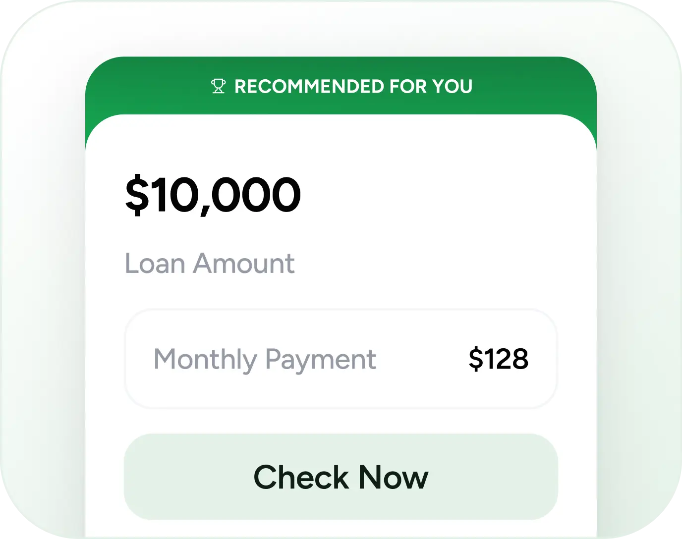 Borrow money card preview