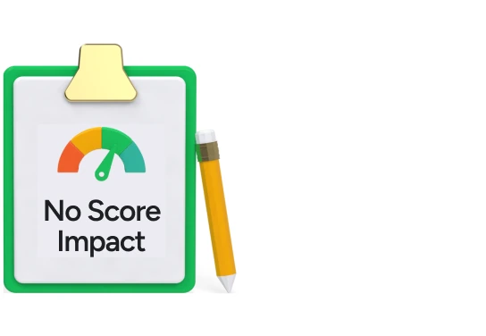 Clipboard illustration showing no score impact