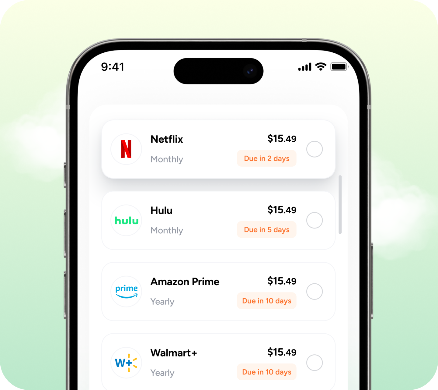 Debt Pay-off Plan App Screen