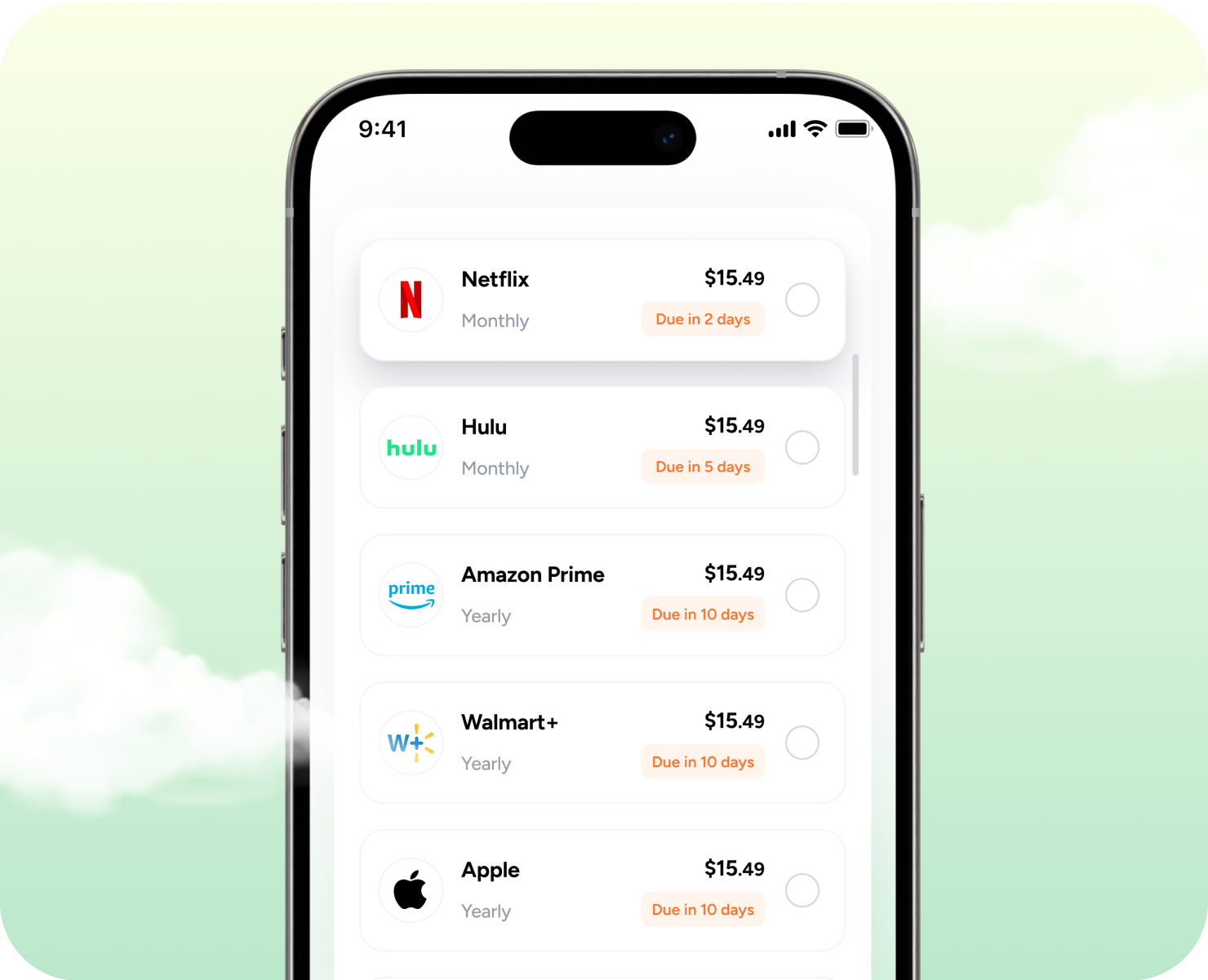 Debt Pay-off Plan App Screen